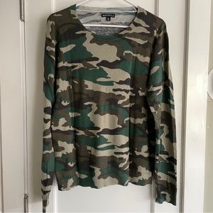 J. Crew Factory Teddie Sweater Camo